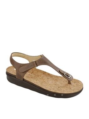 SAS Marina T-Strap Sandal Brown Size 8.5